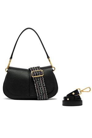 Black Leather Helena Round bag GIANNI CHIARINI | BS11088TKLNASPM001
